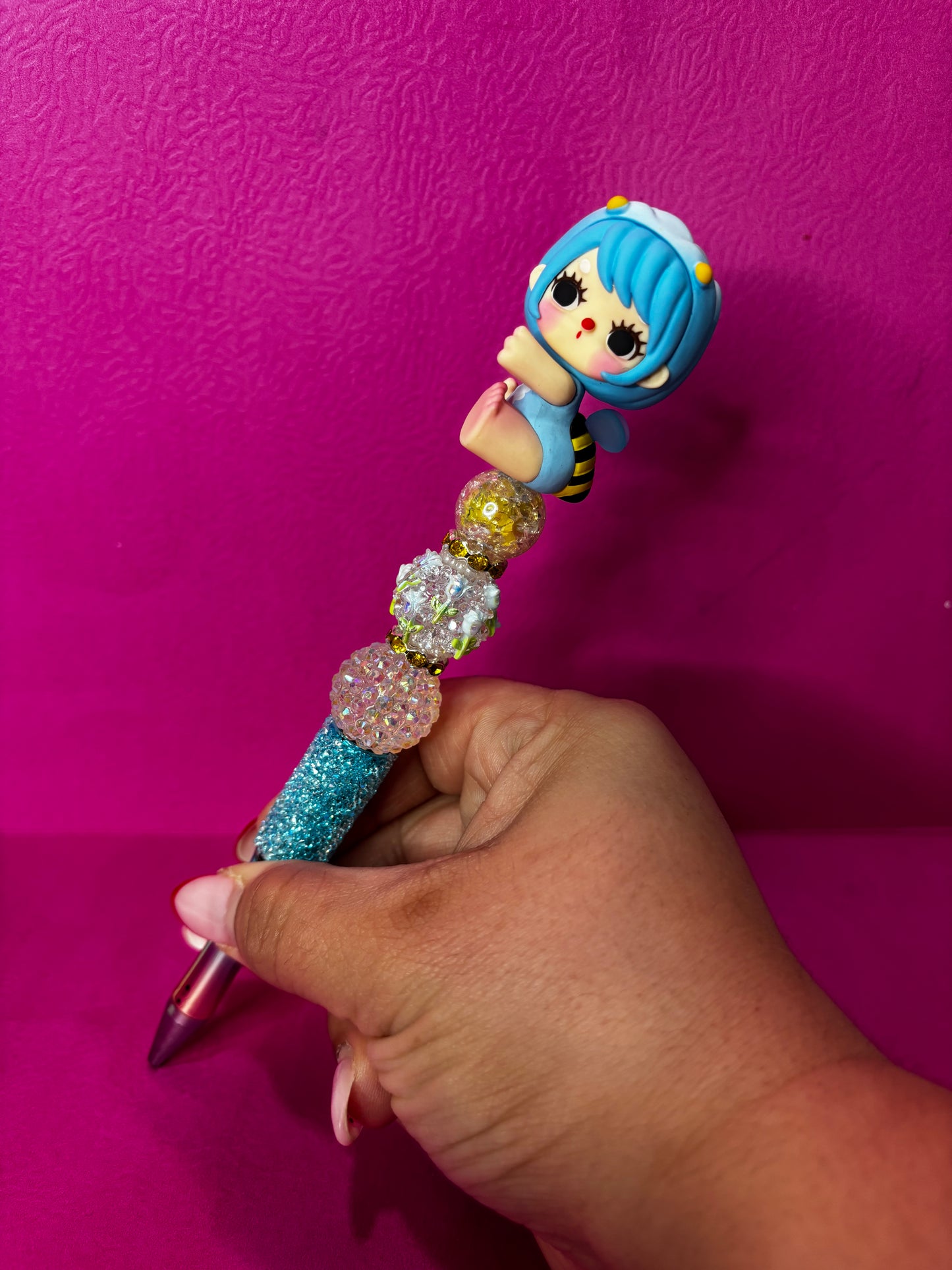 Lila Flower Girl Pen-1