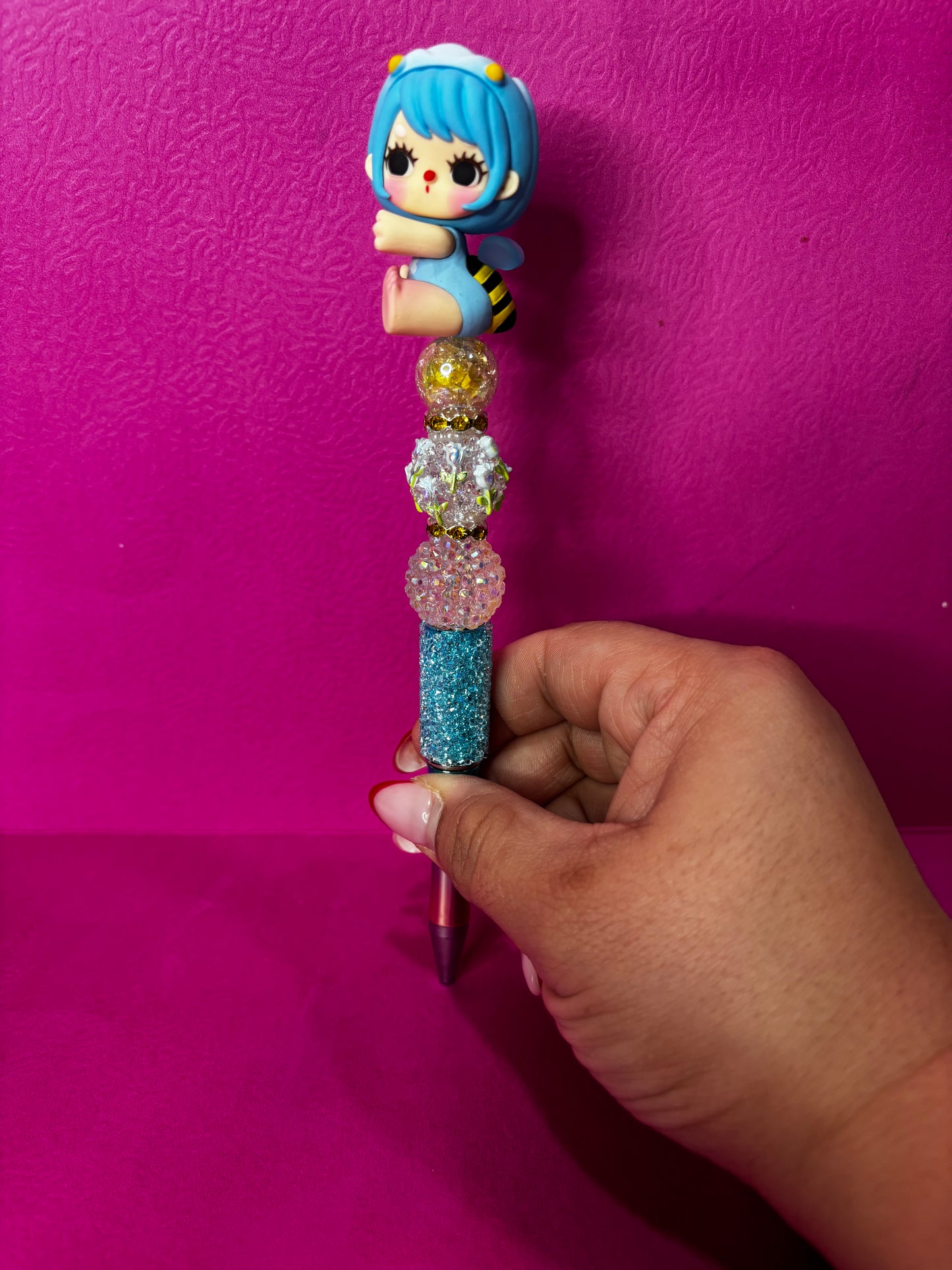 Lila Flower Girl Pen-1