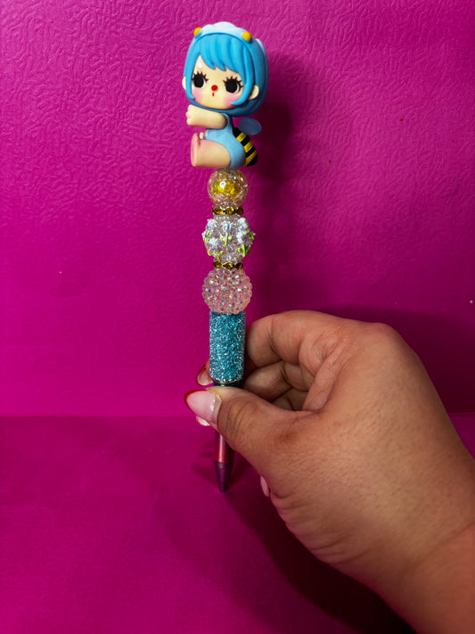 Lila Flower Girl Pen-1