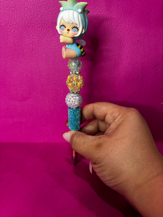 Lila Flower Girl Pen-2