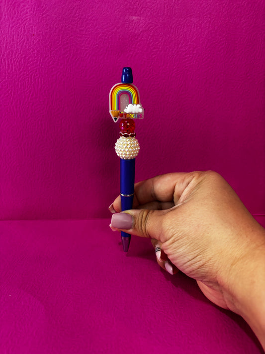 Rainbow teacher pen