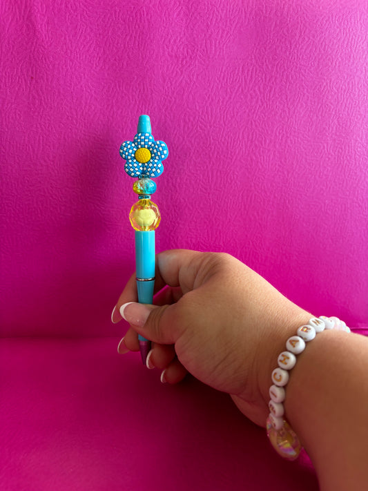 Blue Flower Pen